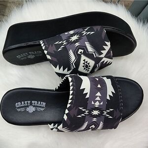 90s Aztec Platform Shoes